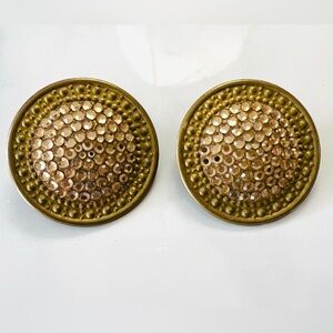 Richard Kerr vintage large clip on earrings